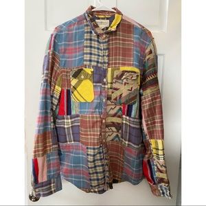 Unique Denim & Supply Ralph Lauren Patchwork Shirt. Size large